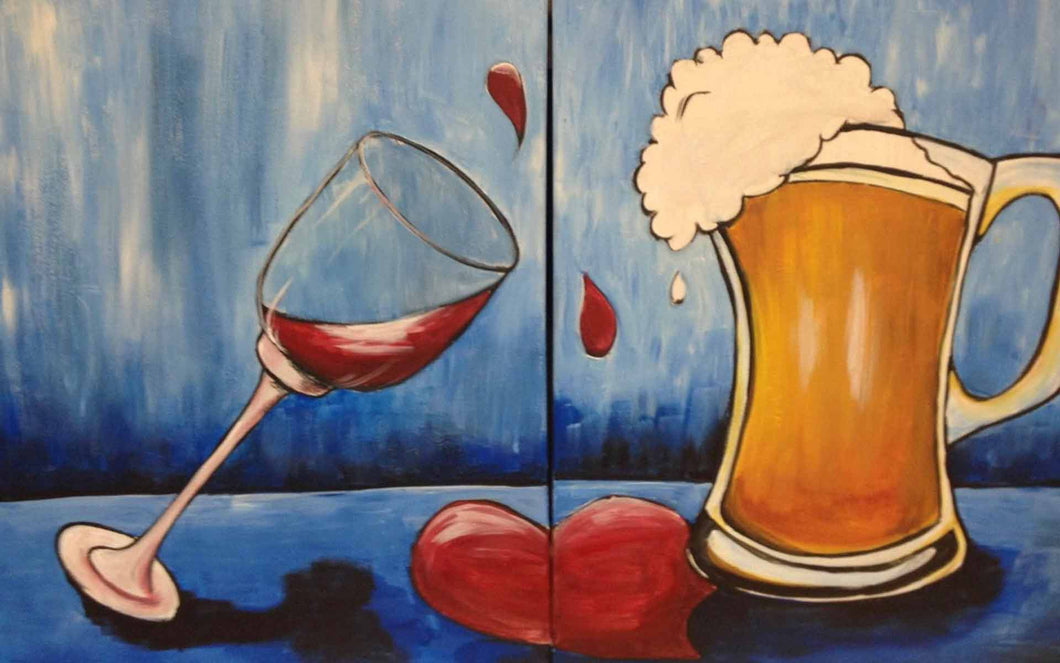 Couples Friday Night Paint & Sip Couples     2nd Friday of the Month