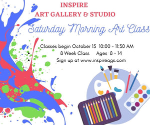 Saturday Morning Art Class        Sat.  10:00 - 11:30 AM  8 weeks